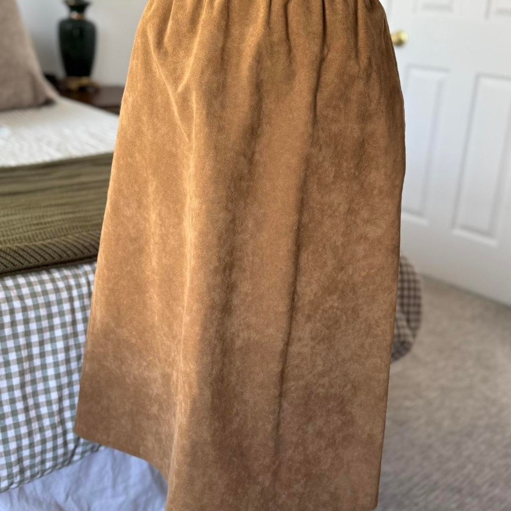 Vintage Blassport‎ Ultra Suede Midi Skirt - Picture 2 of 6